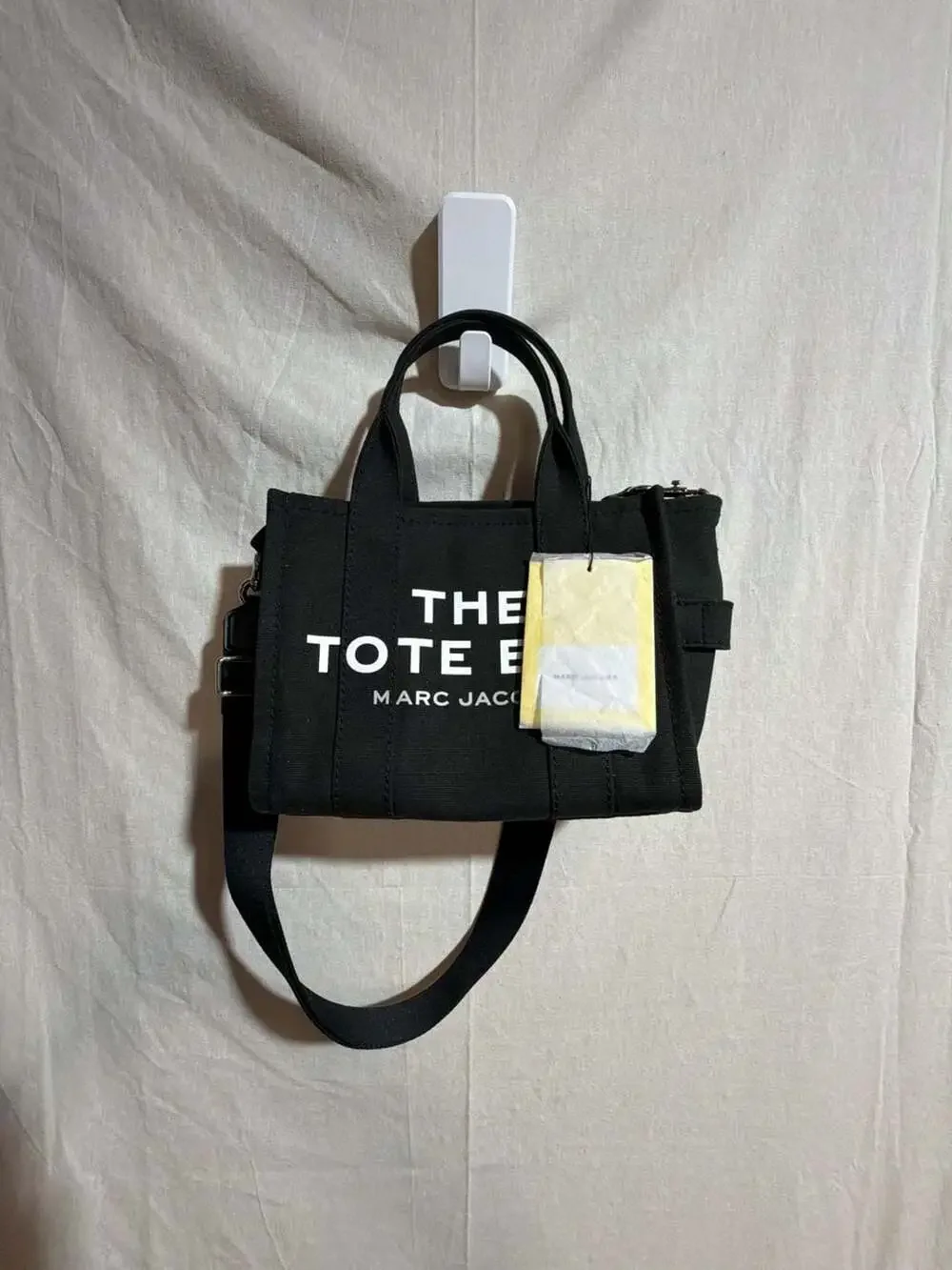 NWT! Marc Jacobs The Small Traveler Canvas Tote Bag Black